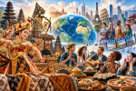 Globalisasi bidang budaya melalui pertemuan budaya Indonesia dengan budaya dari berbagai negara